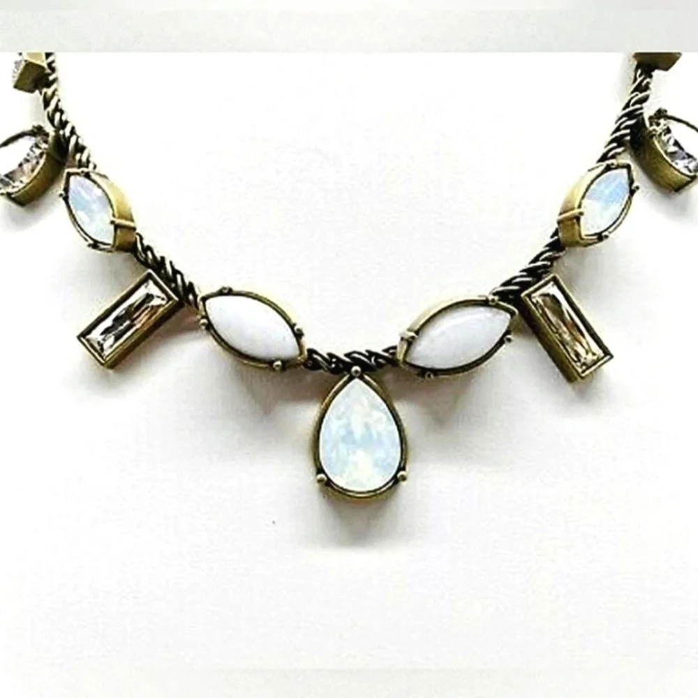 Silpada KR Necklace with Swarovski & Moonstone - Picture 2 of 5